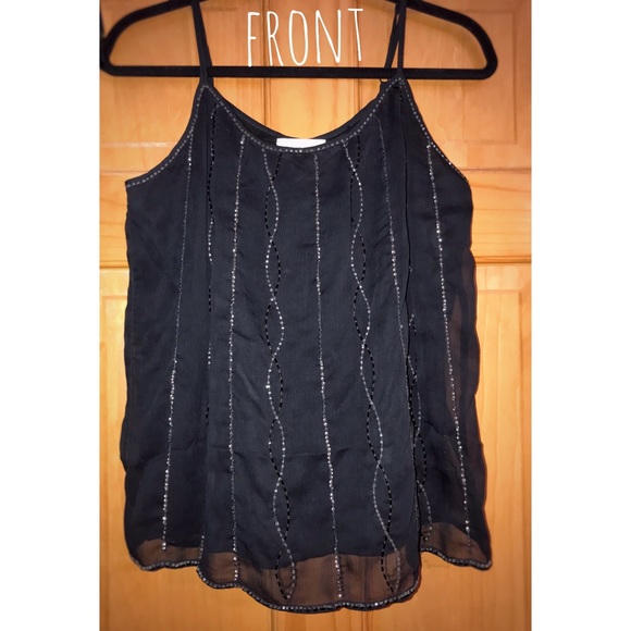 Denim & Supply Ralph Lauren Tops - Ralph Lauren (small) Black Sparkle Tank Top